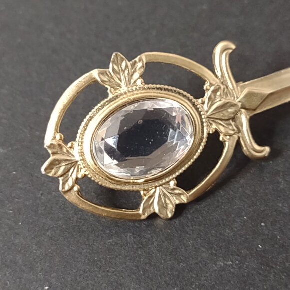 Gold Tone Sword Brooch - Picture 2 of 10